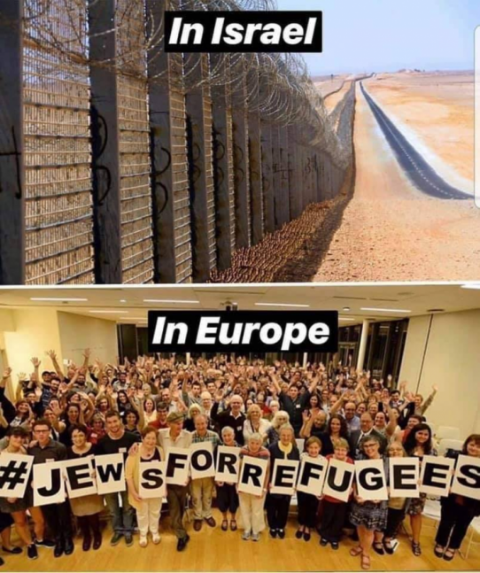 Jewish Double Standards on Refugees
